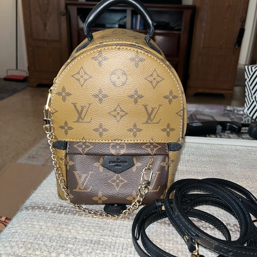 Louis Vuitton Reverse Monogram Palm Springs Mini Backpack